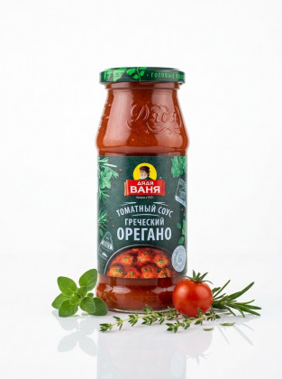 "ДЯДЯ ВАНЯ" Соус томатный "Греческий Оригано " с/б 350 г*12 (603)