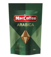 MacCoffee ARABICA м/у 75 г.*12шт,в паке, Кофе натуральный растворимый сублимированный MacCoffee ARABICA м/у 75 г.*12шт,в паке, Кофе натуральный растворимый сублимированный