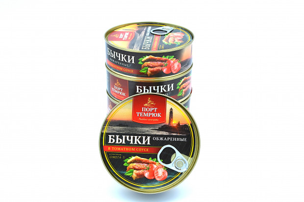 Бычки в томате 240г.Темрюк с ключом *24 шт.