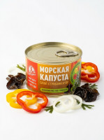За Родину. Салат из морской капусты (ламинарии японской) с грибами муэ. ключ 220гр/24шт 047