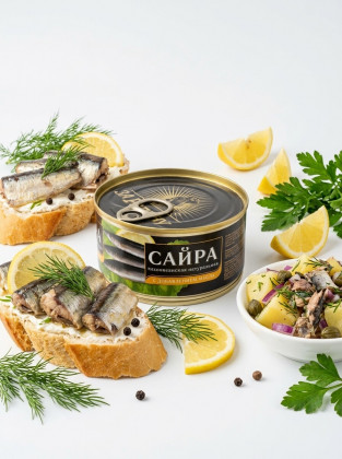 За Родину. Сайра тихоокеанская с д/м ключ 185гр/24шт