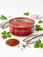За Родину. Килька неразделанная  в т/с ключ 240гр/18шт (903)