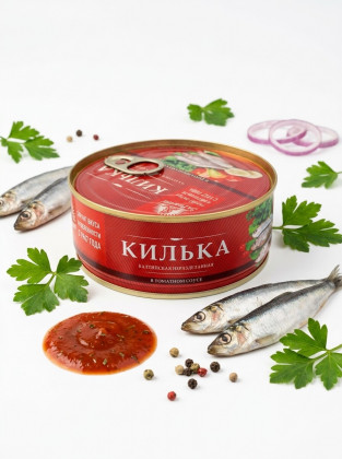 За Родину. Килька неразделанная  в т/с ключ 240гр/18шт (903)