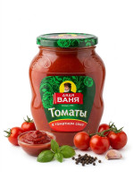"ДЯДЯ ВАНЯ" Томаты в  в томатном соусе с/б 680*8