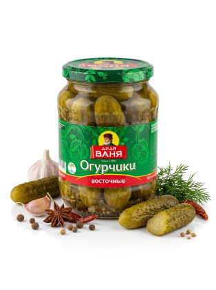 "ДЯДЯ ВАНЯ" Огурчики Восточные марин с/б 680*8 ( 292 )