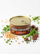 Каша гороховая с говядиной 325гр. ТУ *24шт. "Сохраним Традиции" Каша гороховая с говядиной 325гр. ТУ *24шт. "Сохраним Традиции"