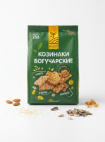 Козинак Богучарские подсолнечные "Классические"  в темной глазури кватропакет 250 гр*6 шт