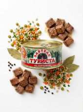 Завтрак туриста из говядины 300гр. ТУ (ключ) *24шт. "Сохраним Традиции" Завтрак туриста из говядины 300гр. ТУ (ключ) *24шт. "Сохраним Традиции"