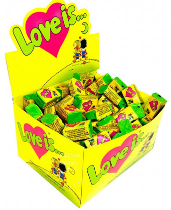 Жев.LOVE IS кокос и ананас 20 бл.