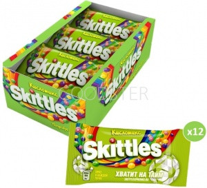 Skittles драже Кисломикс 38гр*12шт*12бл (144шт)