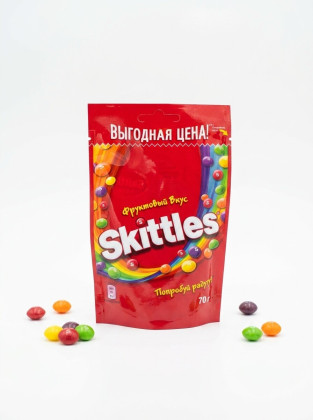 Skittles вес 70гр Фруктовый *26шт
