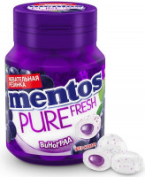 Жев. Mentos в банке Виноград  54гр* 6шт*8бл