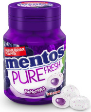 Жев. Mentos в банке Виноград 54гр* 6шт*8бл Жев. Mentos в банке Виноград 54гр* 6шт*8бл