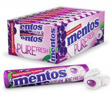 Жев. Mentos ПФ ролл Виноград 12бл*24шт*16гр