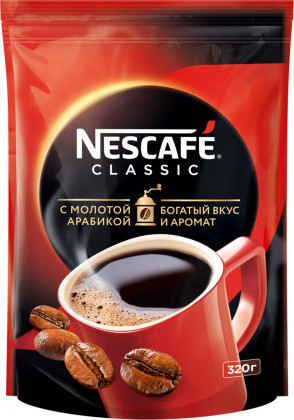 Нескафе "Классик" М\У  320гр*8шт