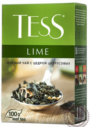 Чай Тесс 100гр Лайм (зел.цитрус)*15шт
