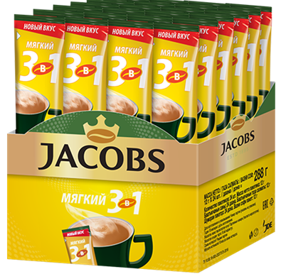 Jacobs Monarh 3в1 МЯГКИЙ 10бл*