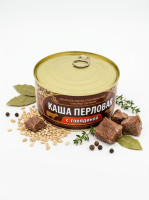 Каша перловая с говядиной 325гр. ТУ !!!!! *24шт.   "Сохраним Традиции"